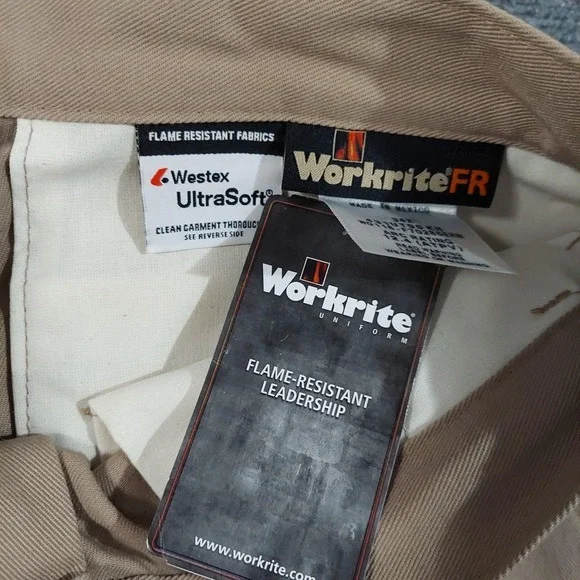 Workrite 2112 FR Pants Mens 34x34 (Fits 33x34) Flame Resistant Arc Rated 12.4